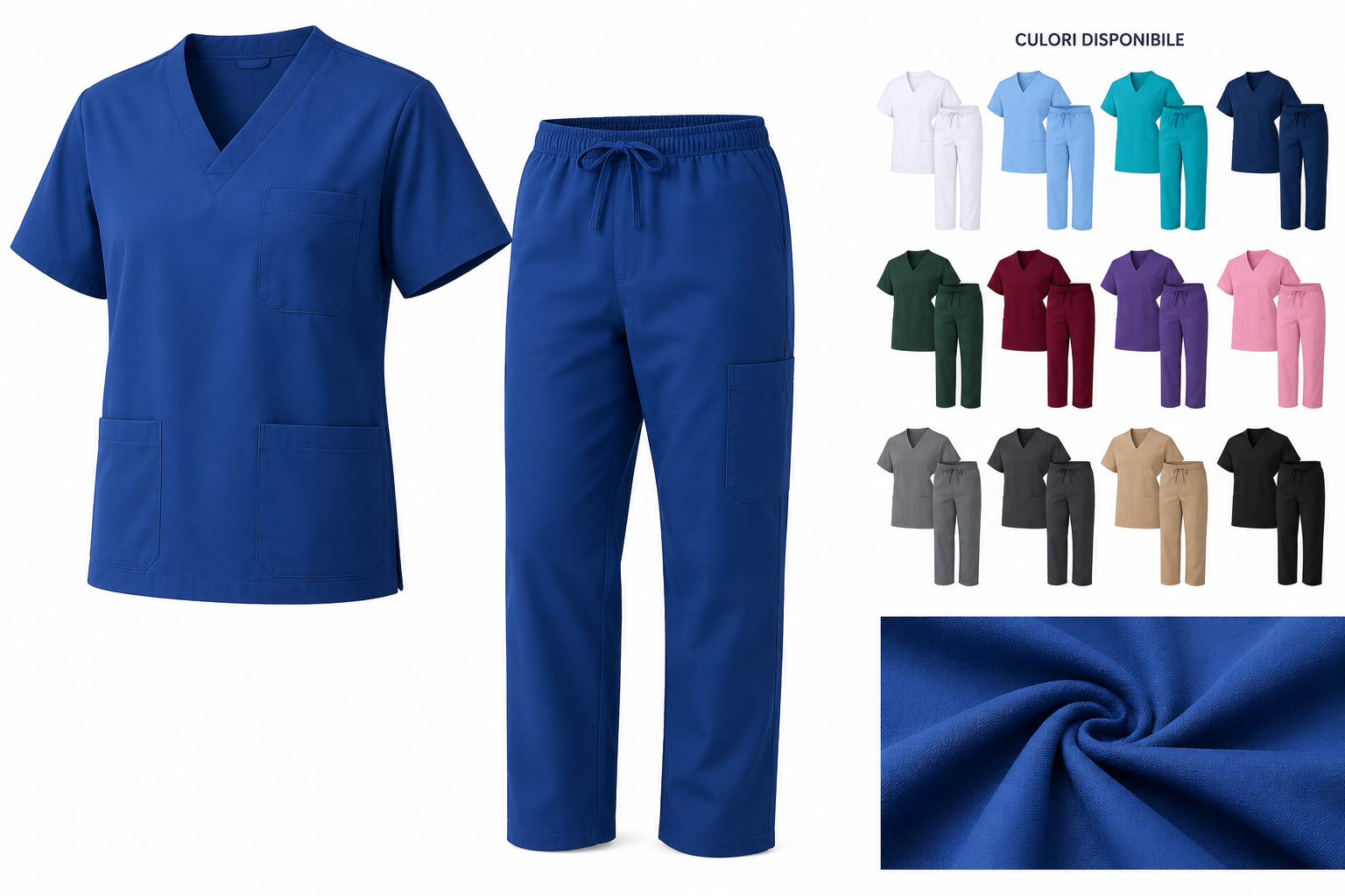 Costum medical pentru doctori și asistenți – bluză și pantalon - Textile - ROBENA TRADING