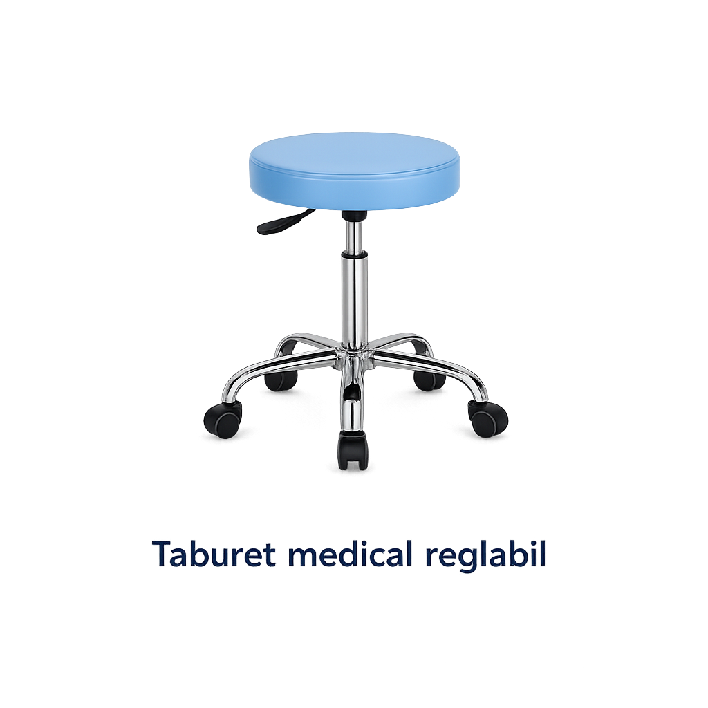 Taburet medical reglabil - Mobilier medical - ROBENA TRADING